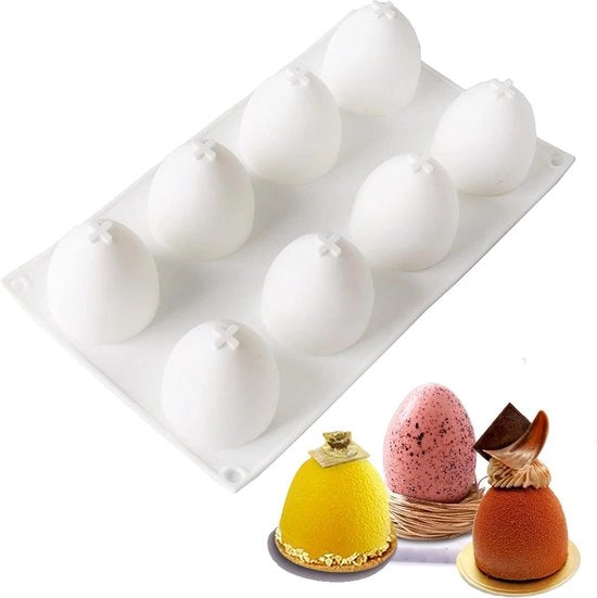 Silicona forma per uova di Pasqua, 1 pezzo, forma antiscrocida per uova di Pasqua, forma a ciotola per uova di Pasqua in silicone, forma per la realizzazione di uova di Pasqua, candele, sapone, dessert, in materiale BPA-free