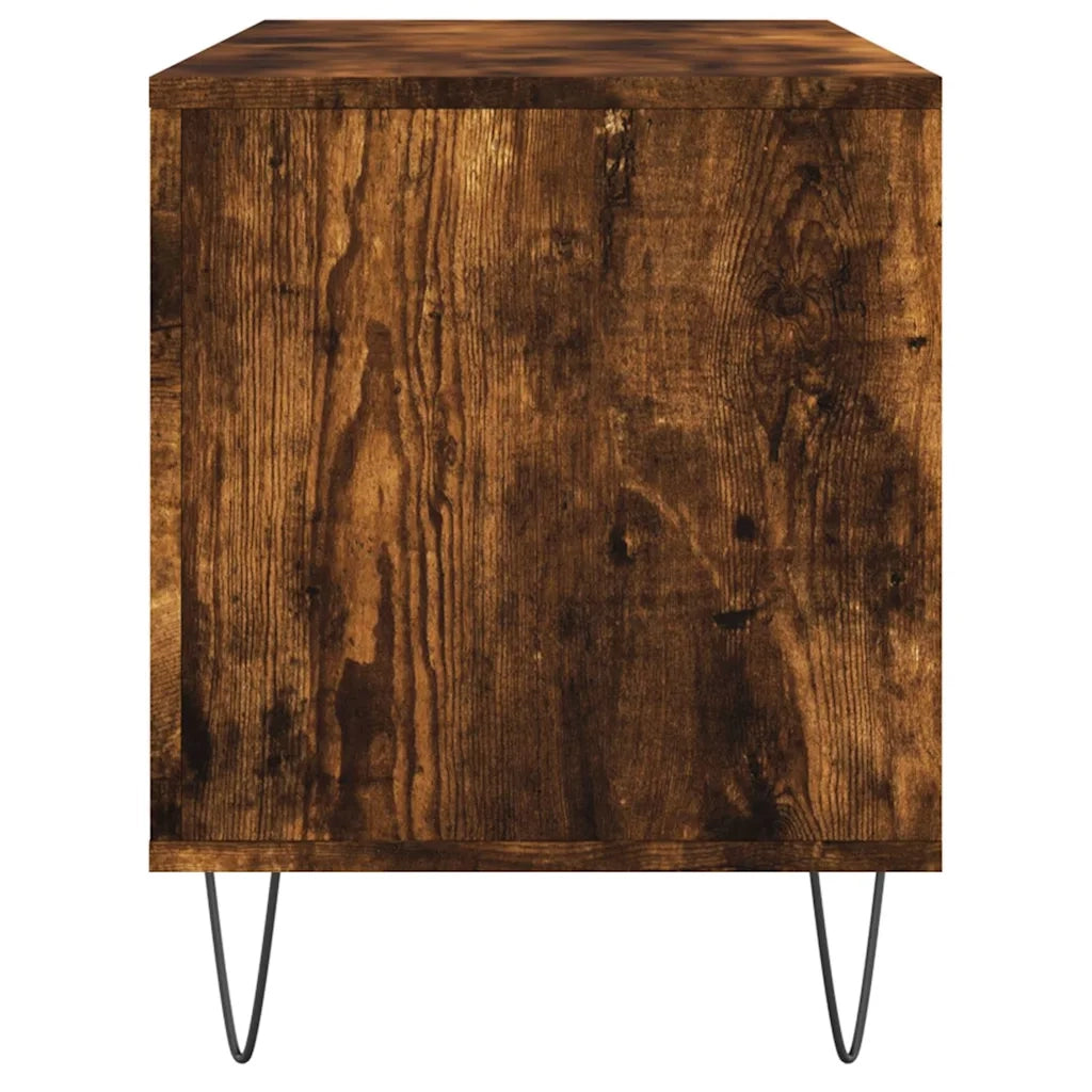 Mobile Porta Dischi Rovere Fumo 100x38x48 cm Legno Multistrato CFW7828511