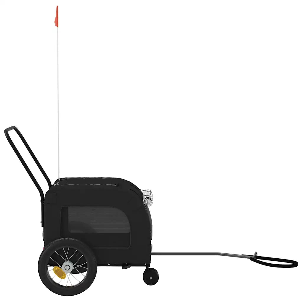 Rimorchio per bicicletta per animali domestici Nero CFW9222967