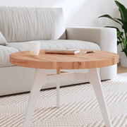 Piano per Tavolo Ã˜70x4 cm Rotondo in Legno Massello di Faggiocod mxl 107295