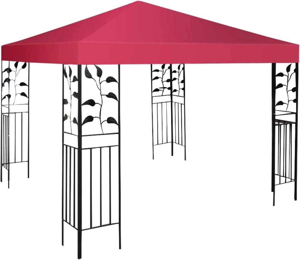 Tetto di Ricambio, per Gazebo Giardino di 3 x 3 M, Doppio/Singolo Strato, in Tessuto Poliestere, per Cortile/Spiaggia/Parco, 3 Colori e 2 Stili