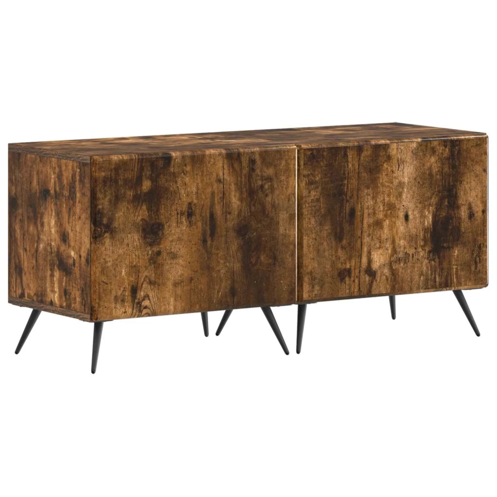 Mobile TV LED a 5 pezzi Rovere Fumo Legno ingegnerizzato 3416927