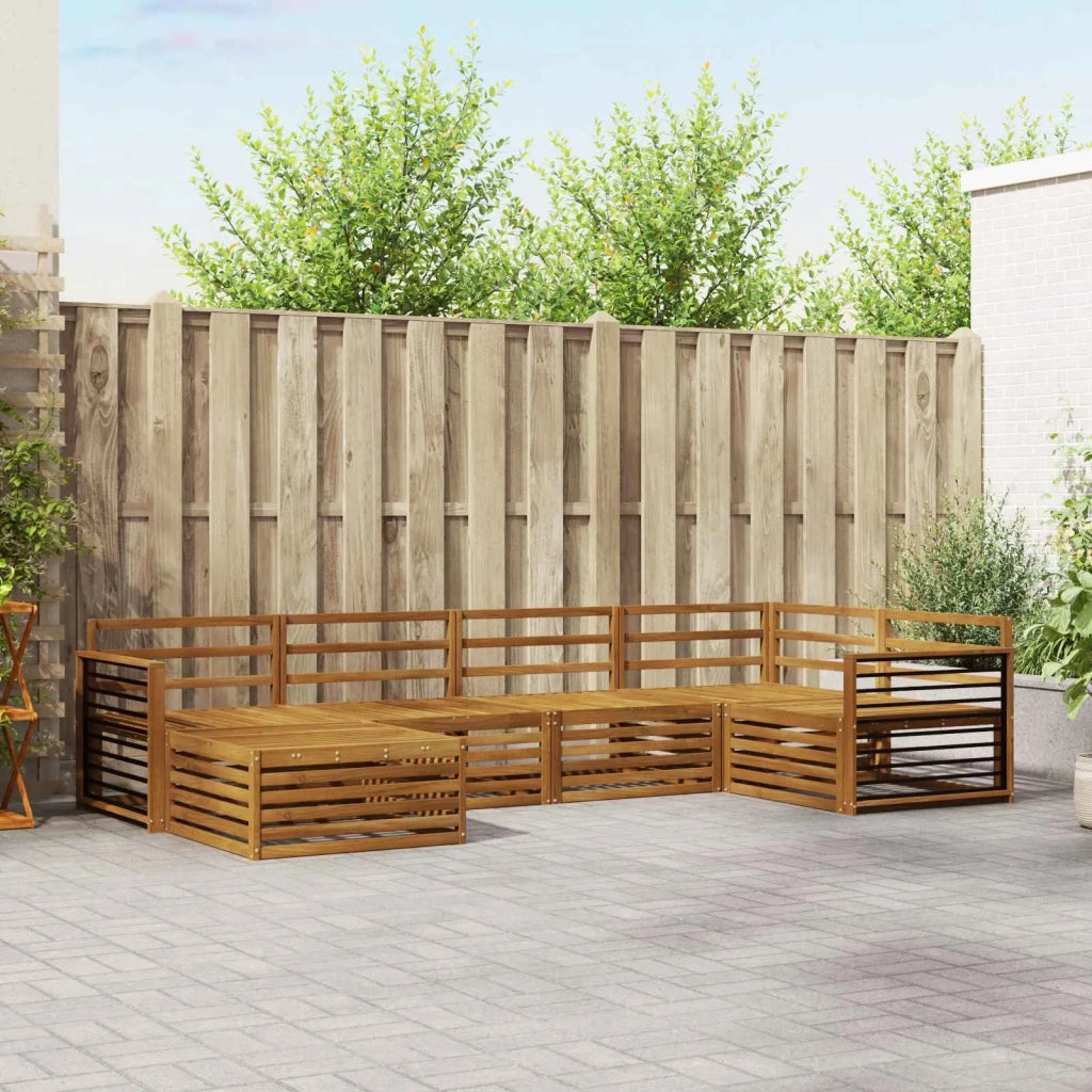 Set di divani da esterno 6 pcs Naturale 3373749