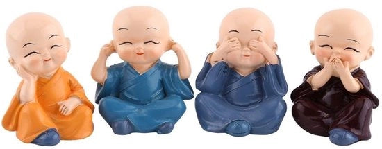 Decorazioni per Interni - 4 Pezzi - Figurine Decorative - Sculture - Statue per Casa - Regalo - Materiale Hars - Figurine