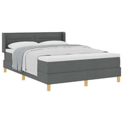 Letto a molle con materasso Grigio scuro 200 x 160 cm Tessuto 3341238