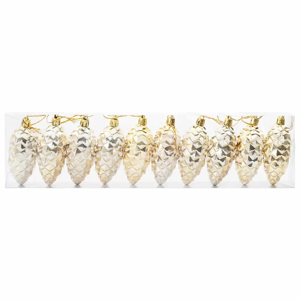 Palla di pino di Natale 40 pz Oro Plastica CFW4976895