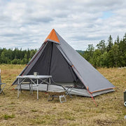 Tenda da backpacking Grigio e arancione 222 x 85 x 125 cm 42017417