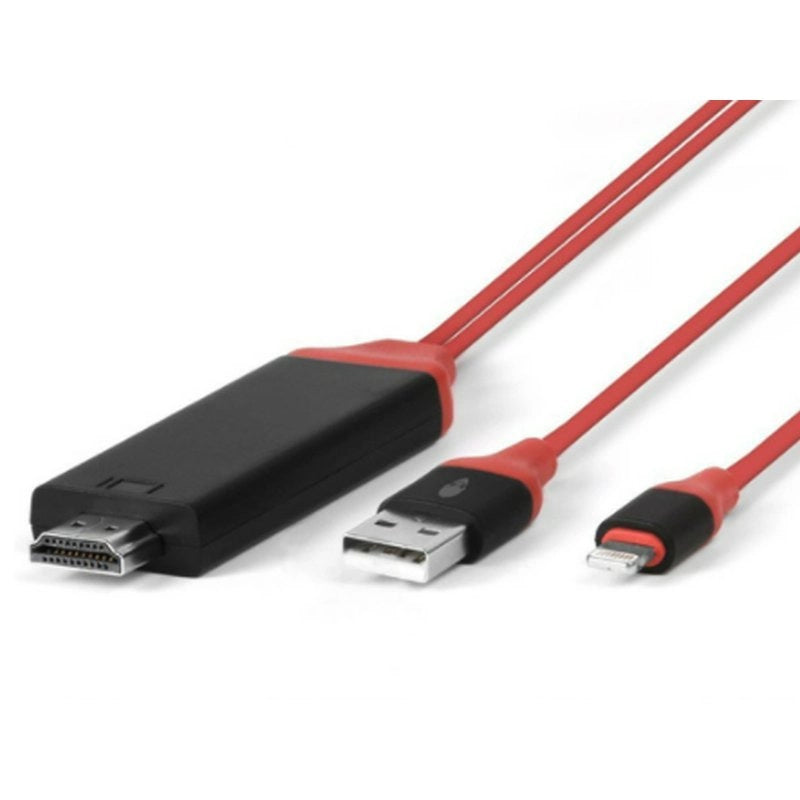 Adattatore Da Lightning A HDMI HDTV Cavo 2 Metri Per Smartphone Android A TV Monitor Proiettore