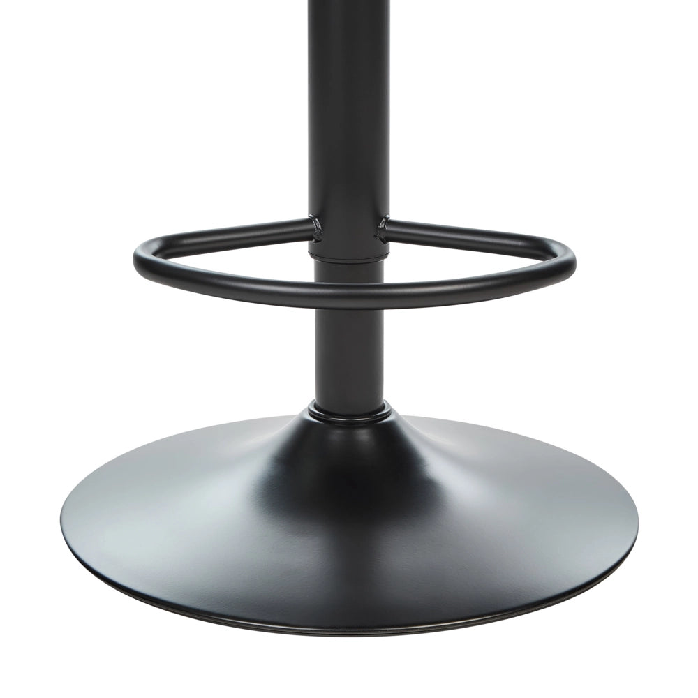 Set di 2 sedie da bar in velluto beige chiaro gambe in acciaio nero senza braccioli set da pranzo salotto soggiorno moderno