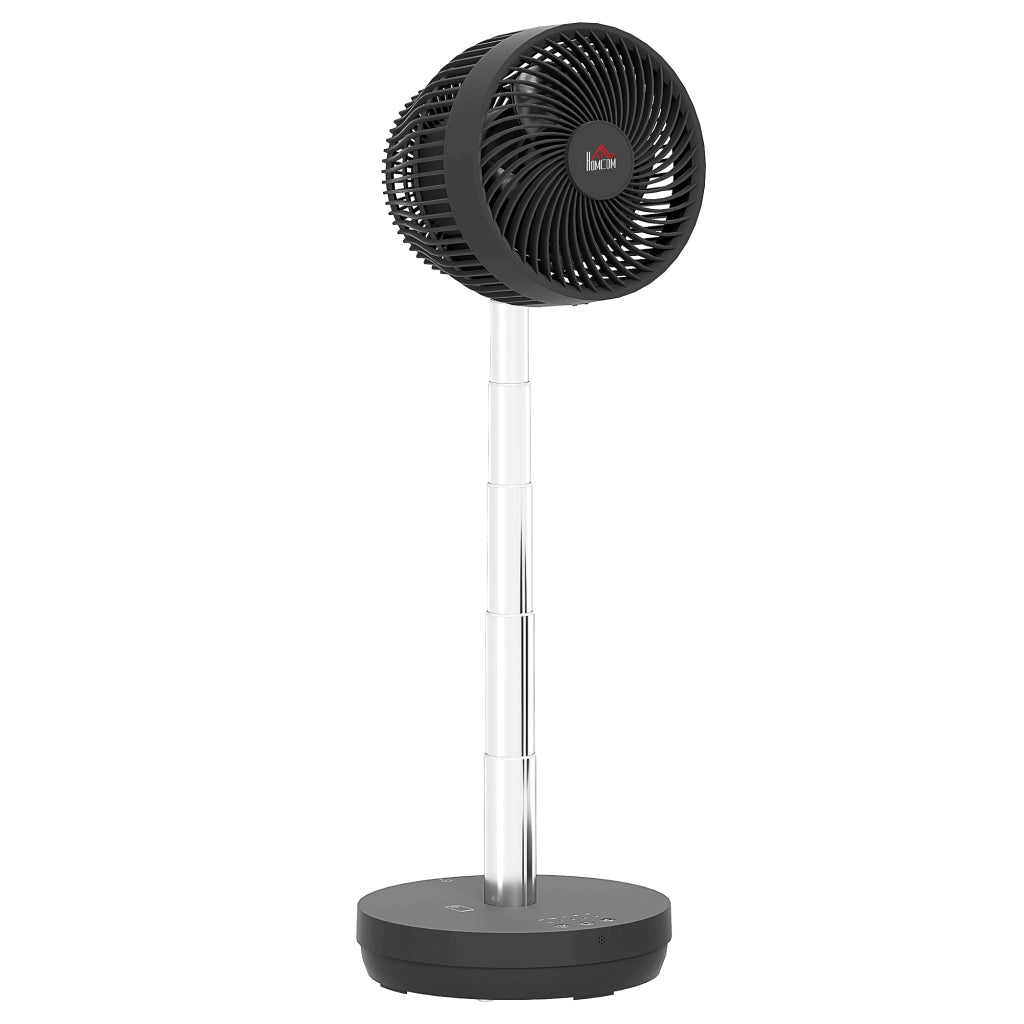 Ventilatore da scrivania con telecomando e batteria ricaricabile USB ¨C zephmum ¨C nero, regolabile in altezza e inclinazione