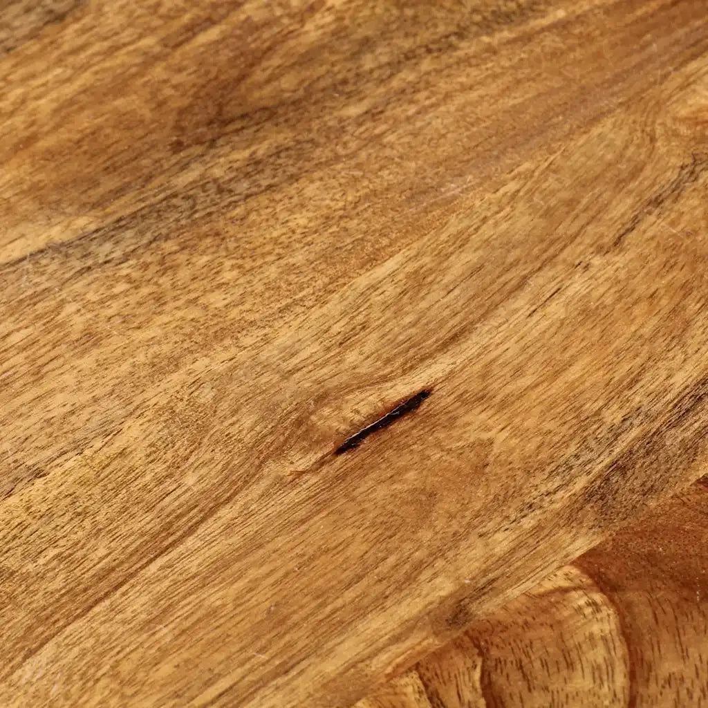 Piano per Tavolo Ã˜ 40x2,5cm Rotondo in Legno Massello di Mango