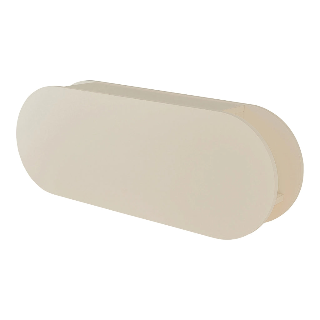Appendiabiti da Parete Vilkön con Anta a Ribalta e Ganci 80 x 16 x 30 cm - Beige [en.casa]