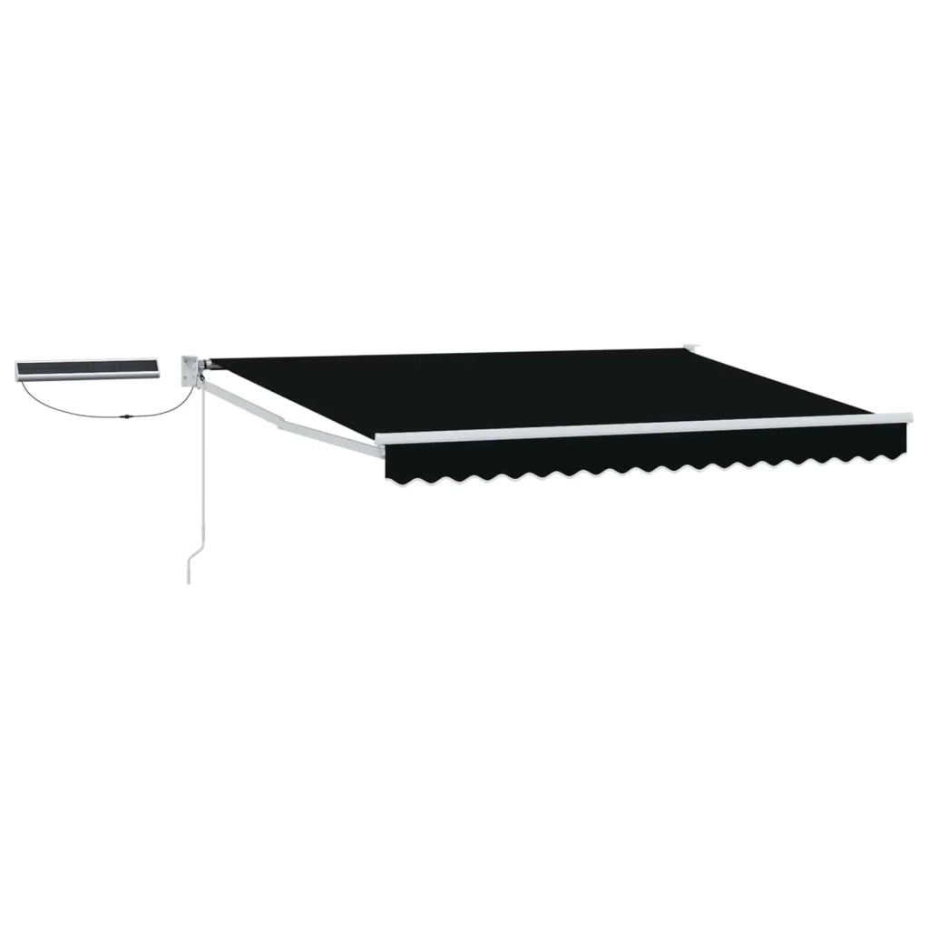 Tettuccio Elettrico Retrattile Nero e Bianco 3,5 x 2,5 m
