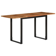 Tavolo da Pranzo 140x70x75 cm in Legno Massello di Acacia