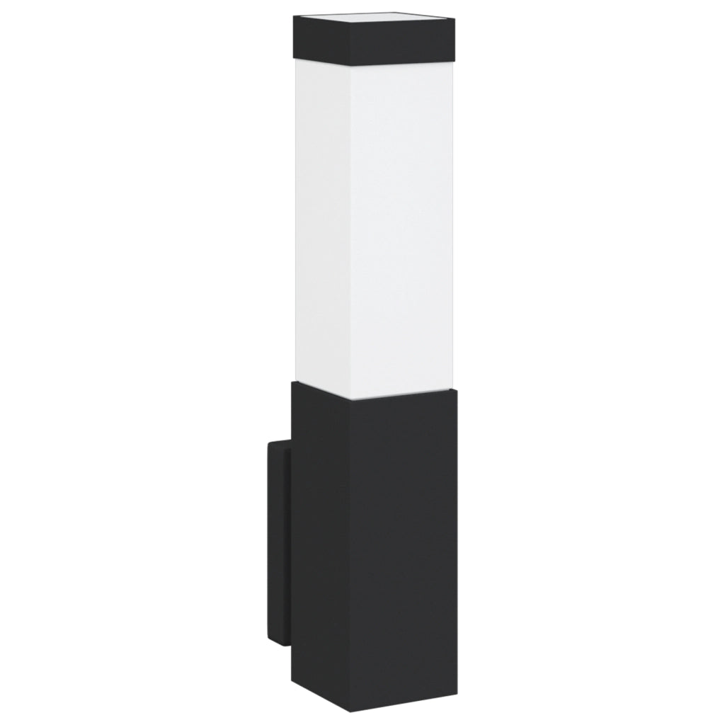 Lampada da Muro per Esterni Nera in Acciaio Inossidabile IP44