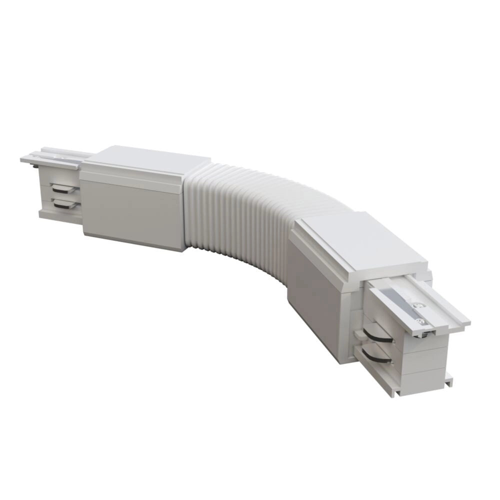 Connettore Flessibile Per Binario Plastica Bianco