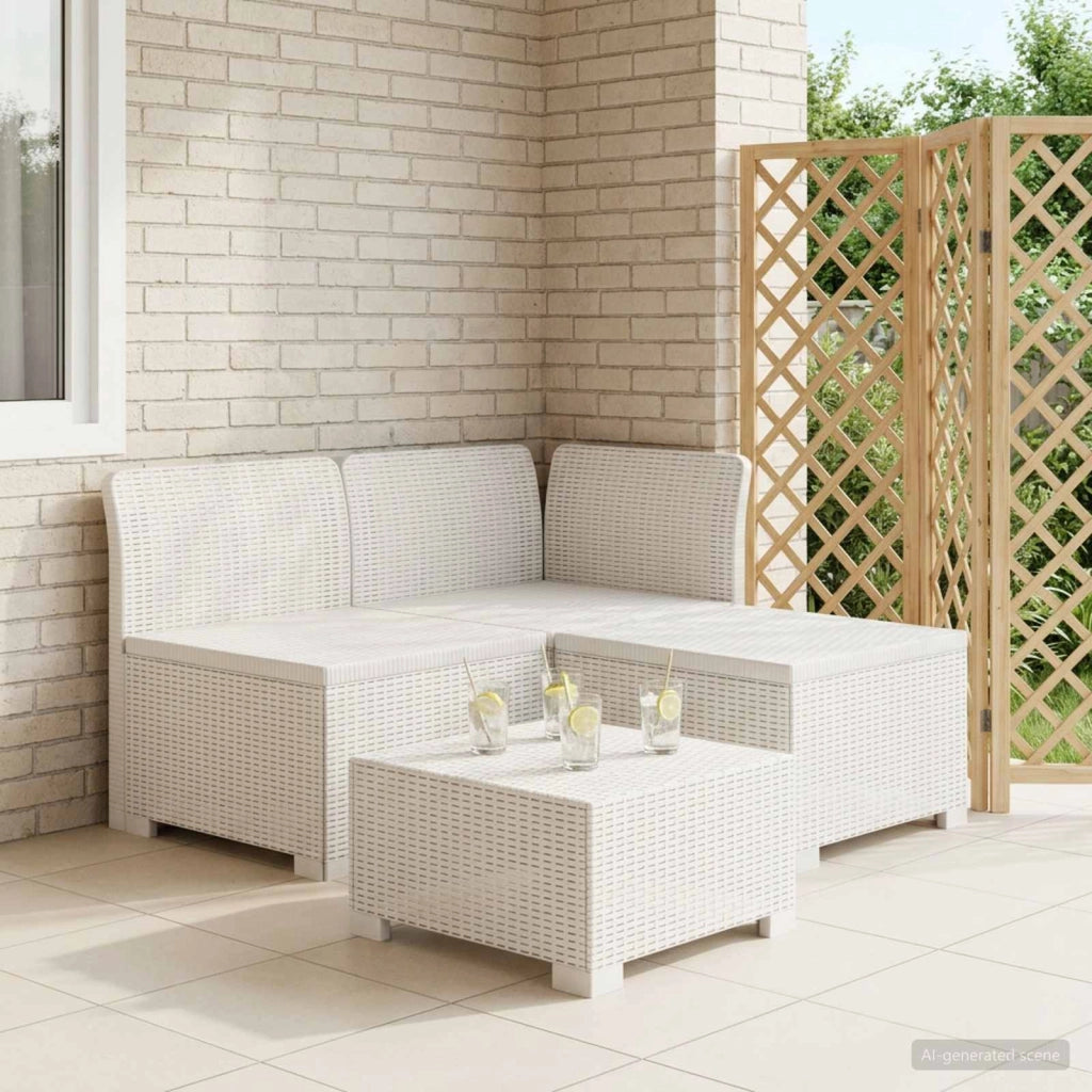Divano da Giardino a 3 Posti in Aspetto Rattan 3 posto PP 8011886