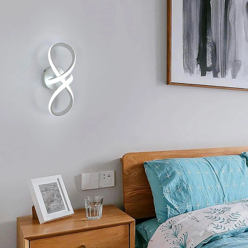 Applique Moderno a LED Lampada da muro Parete 13W simbolo Infinito 1170 Lumen