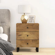 Comodino 50x33x62cm Legno Massello di Mango e Legno Multistrato 350663