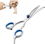Taglierini Curvi in Acciaio Inox Professionali con Punta Rotonda per l'Assistenza Cani e Gatti