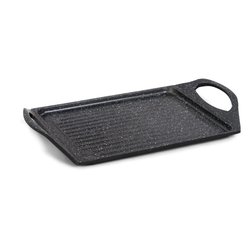 Set di 6 Bistecchiere Rettangolare Cm 36*23 Antiaderente Ad Induzione