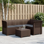 Divano da Giardino 4 Posti con Cuscini Aspetto Rattan PP 3443969