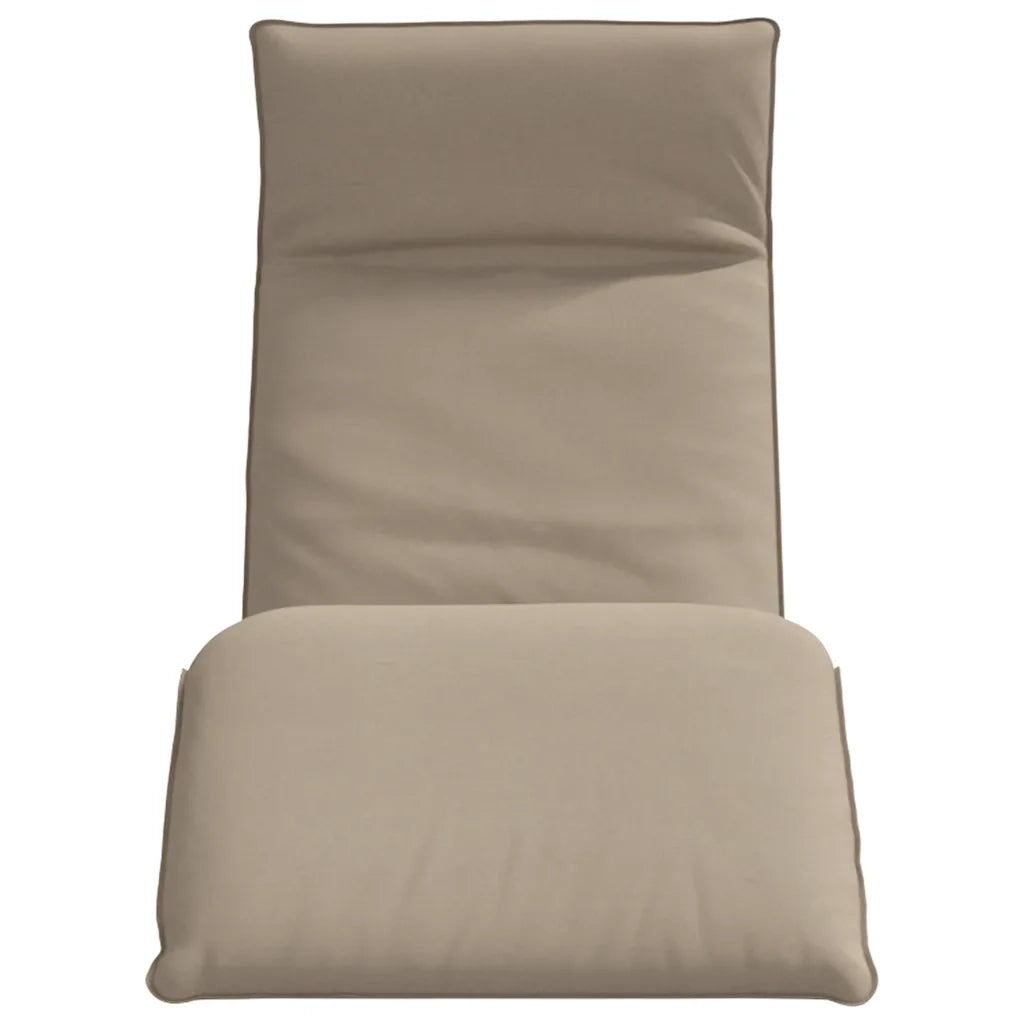 Lettino Pieghevole Tortora 175x54x8,5 cm in Tessuto Oxford 4019754
