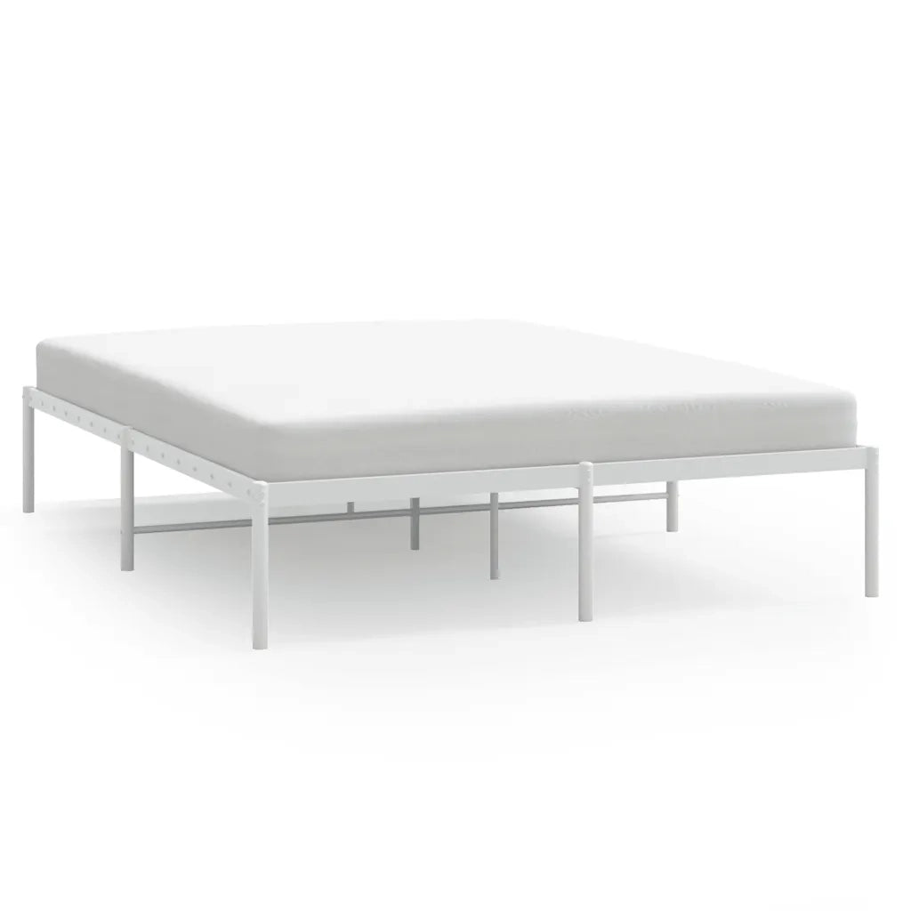 Giroletto-Struttura Letto in Metallo Bianco 140x190 cm 745790