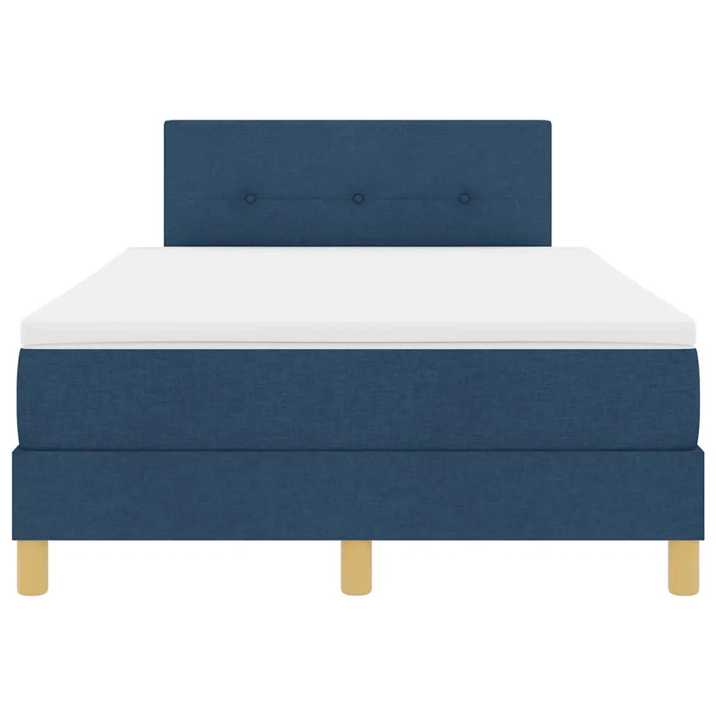 Letto a Sorgente LED con strisce LED Blu 120 x 190 cm Tessuto 3342428