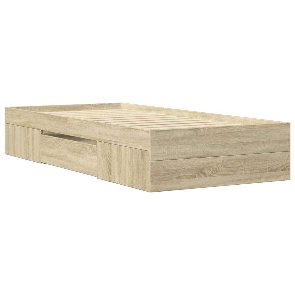Telaio del letto con storage Rovere Sonoma 80 x 200 cm 3429686