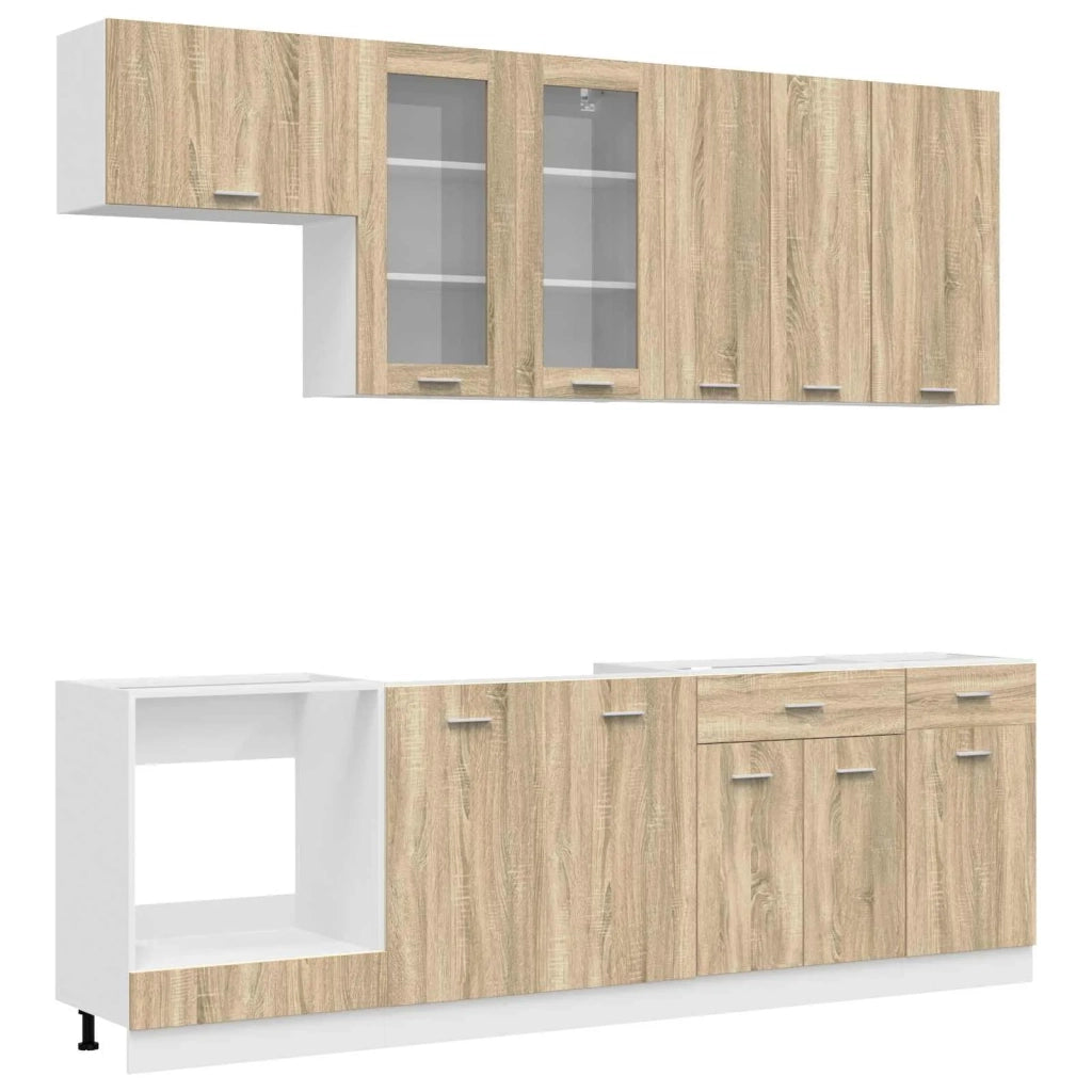Unità Cucina LYON 8 pcs Rovere Sonoma Legno ingegnerizzato 3438205