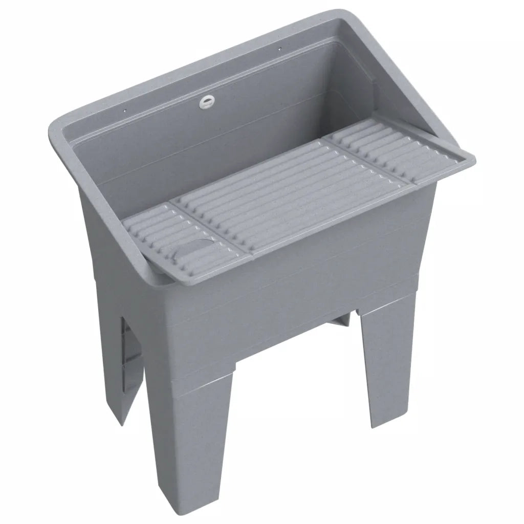 Vasca per Lavanderia Grigia 59x41x75 cm in Resina CFW6640574