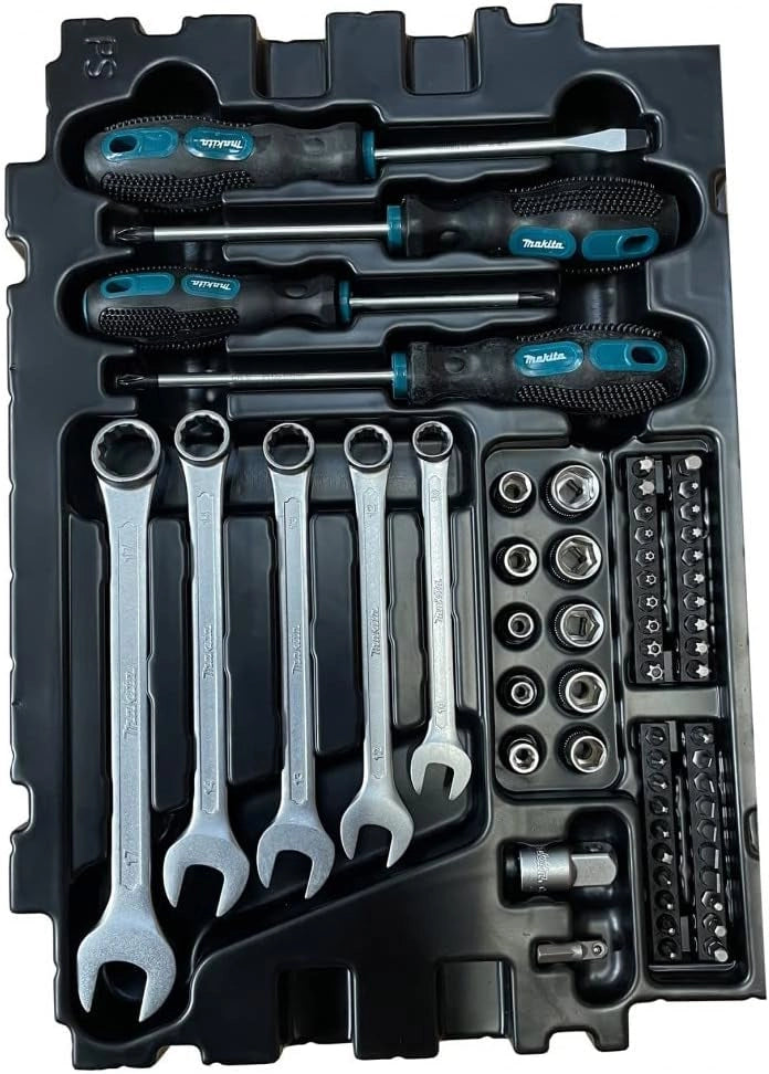 Makita E-11542 87 Pezzi Meccanica Set Fornito in una Custodia Makpac