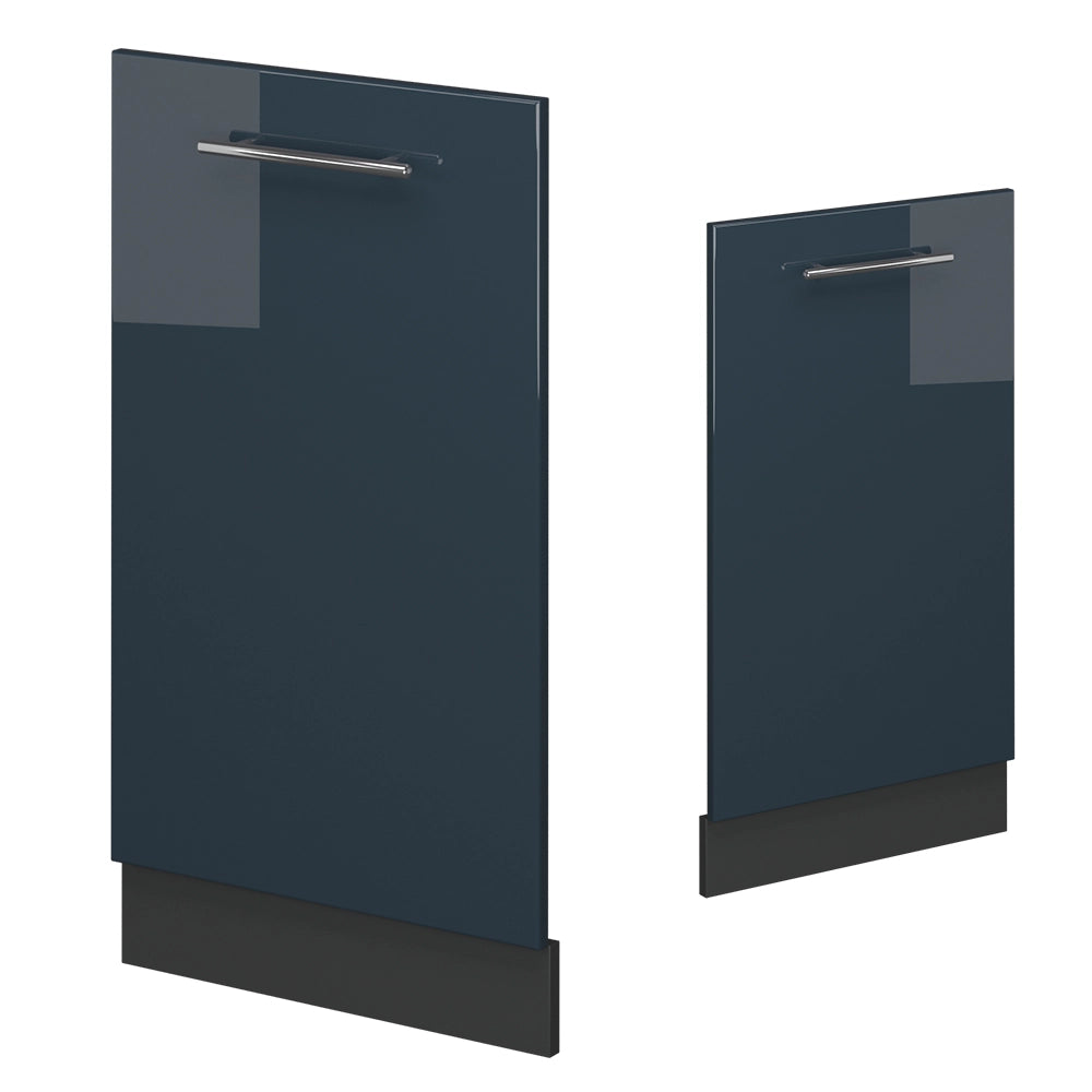 Vicco Pannello frontale della lavastoviglie Blu scuro lucido 45 cm , PL Rovere