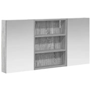 Set di Armadi da Bagno | Armadio da bagno con lo scaffale 3 pz 100 x 10,5 x 50 cm