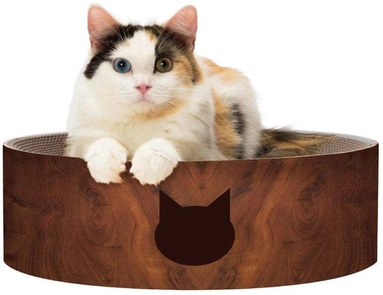 Pannello per gatti reversibile per interni - Con comfort extra per lounge, letto di cartone, divano / (Normale, Scuro)