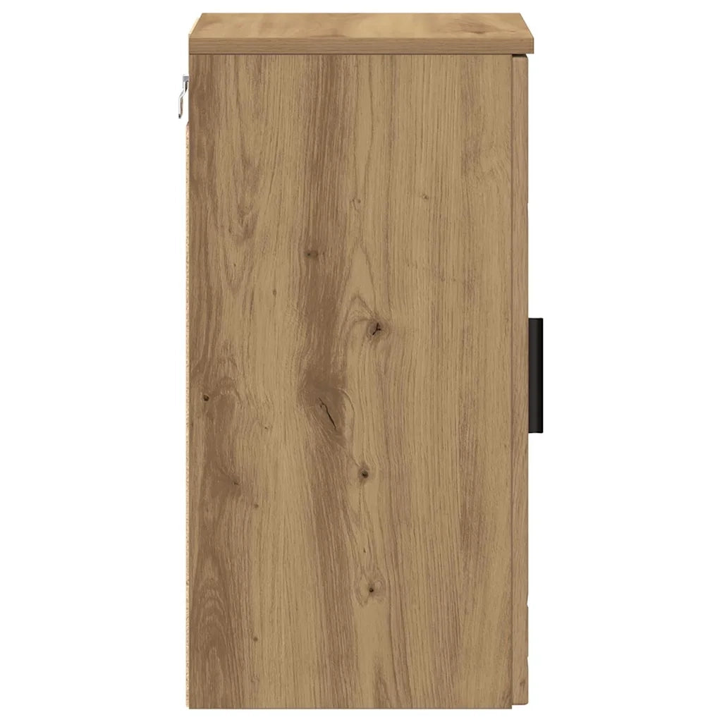 Mobile da Bagno con porta Rovere artigianale 30 x 31,5 x 61 cm