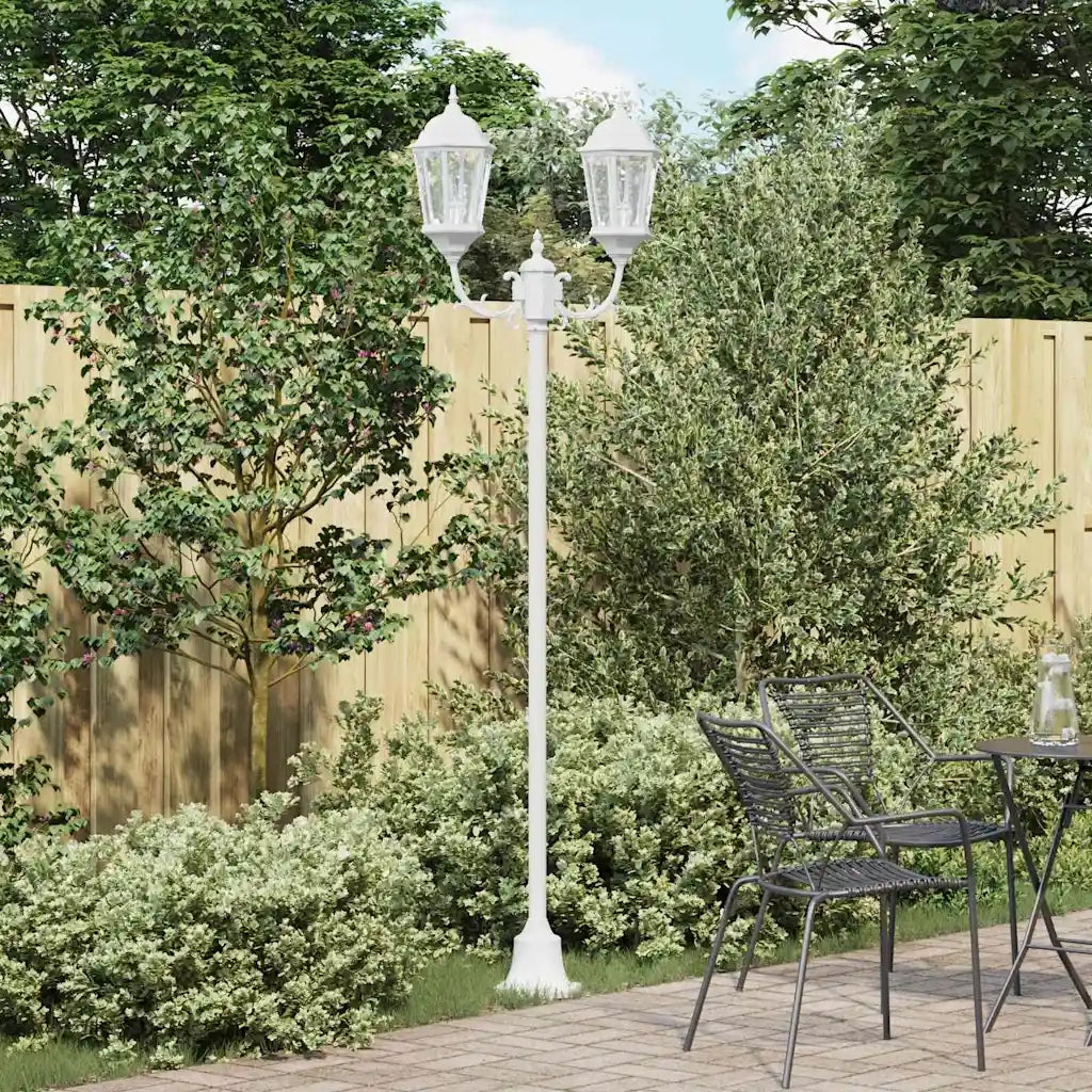Luce da Giardino Bianco 68 x 20 x 235 cm Alluminio e vetro CFW1200632