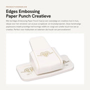 Punch per carta con disegno divertente - Manuale - Compatto e leggero - Materiale duraturo - Ideale per progetti creativi - Bordo decorativo - Punch per artigiani