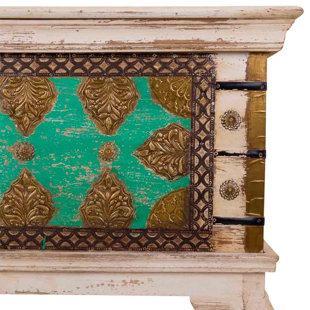 Baule alto in legno marrone 90x41x90h