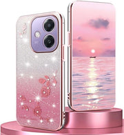 Hoesa protettivo TPU con disegno di diamanti per OPPO A40 4G / A40M - Resistenente allo shock e ultraleggero - Rosa
