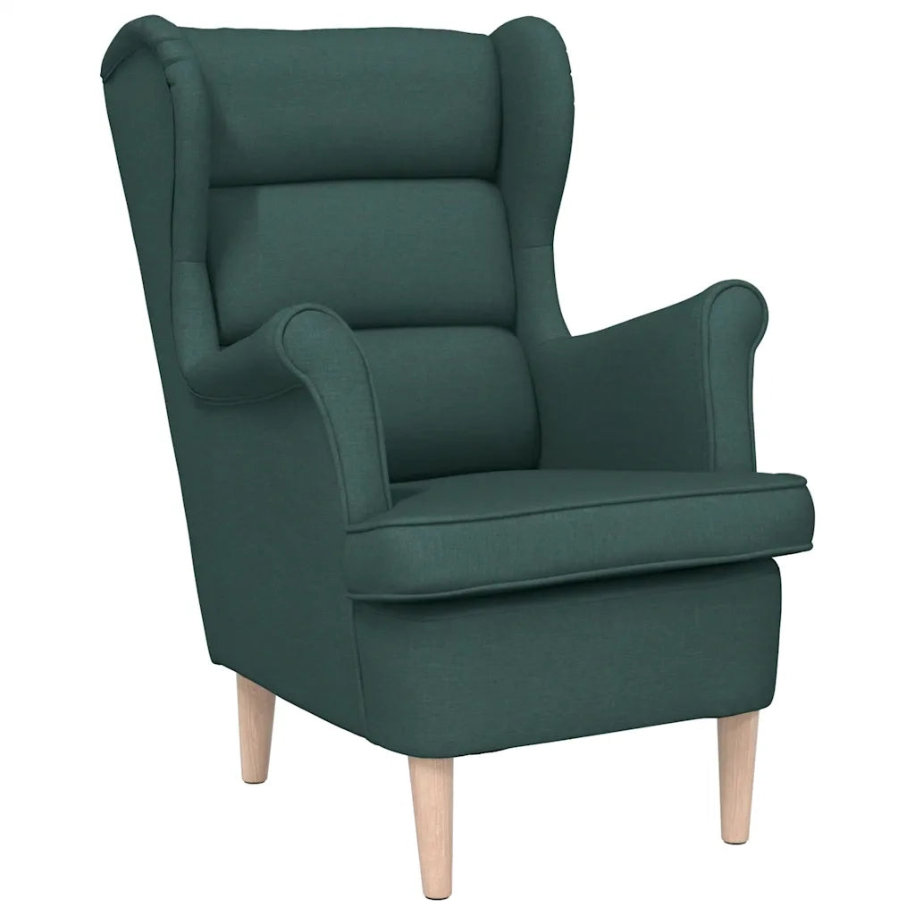 Divano Sedia-Poltrona Verde Scuro 74x84x100 cm in Tessuto