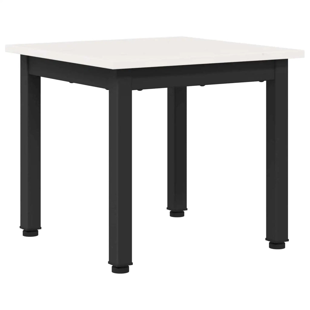Tavolino da salotto Bianco 40 x 40 x 36 cm Pino massello 892754