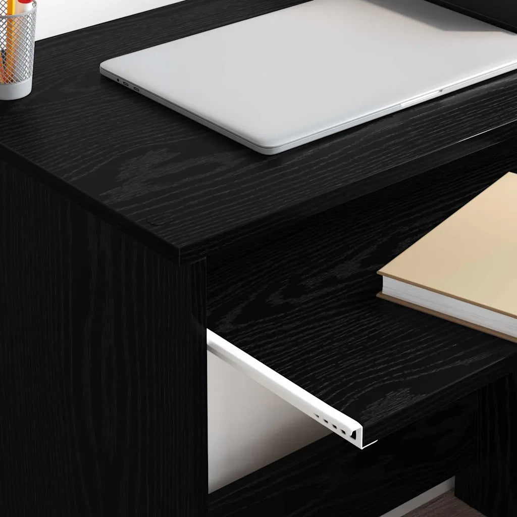 Scrivania Rovere Nero 106 x 41 x 88.5 cm Legno multistrato 869467