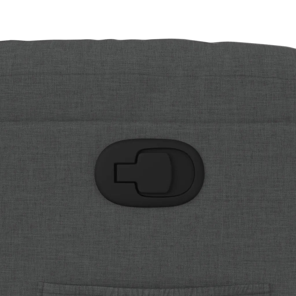 Poltrona | Sedia Relax Reclinabile in Tessuto Grigio Scuro
