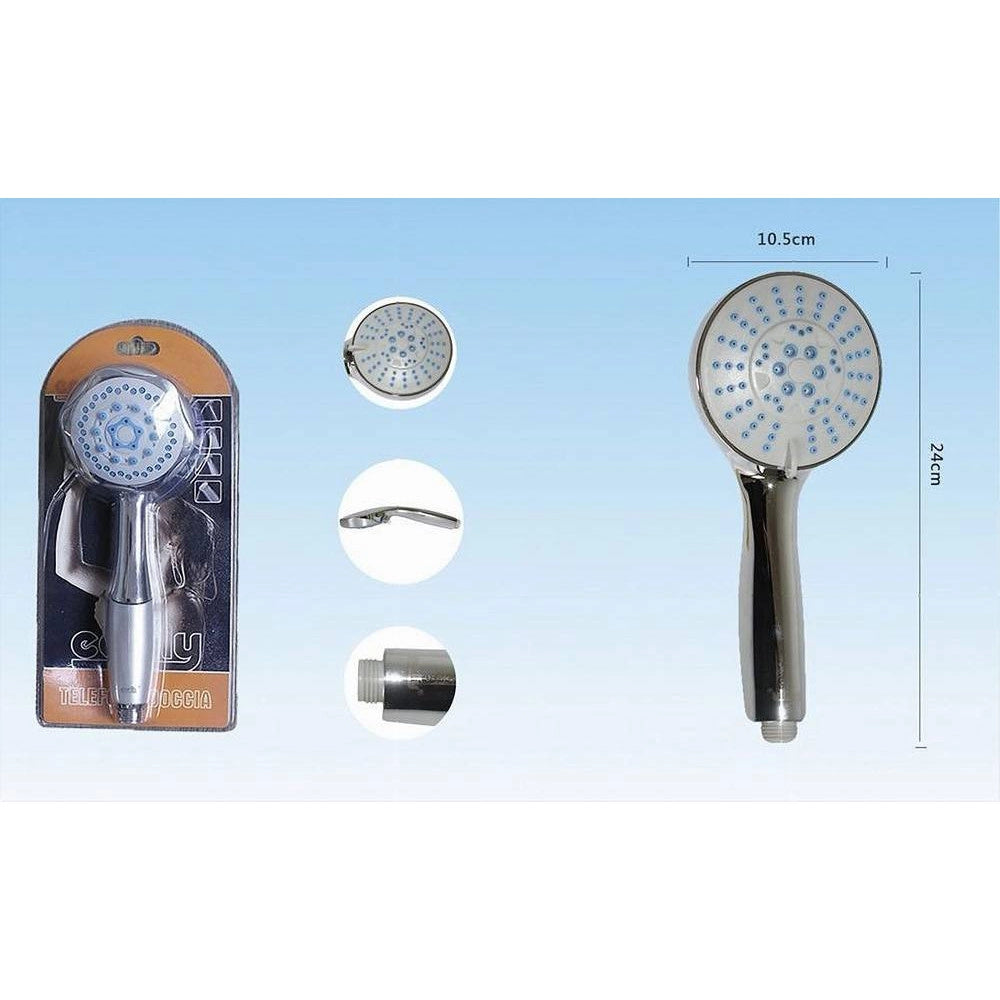 Trade Shop - Doccetta A Telefono Doccia Soffione Bagno Multigetto Regolabile 10.5x24 Cm 52039 -