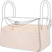 Organizzatore Tas in Seta per Lindy 19/26/30/34, Organizzatore Accessori di Alta Qualità, Tas Leggero con Borsa Interna (Craie, LD30)