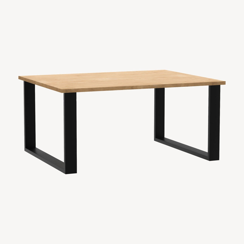 Set di 2 Gambe Rettangolari 'Makers' in Acciaio per Mobili Fai da Te (LxA) 66 x 40 cm Nero [en.casa]