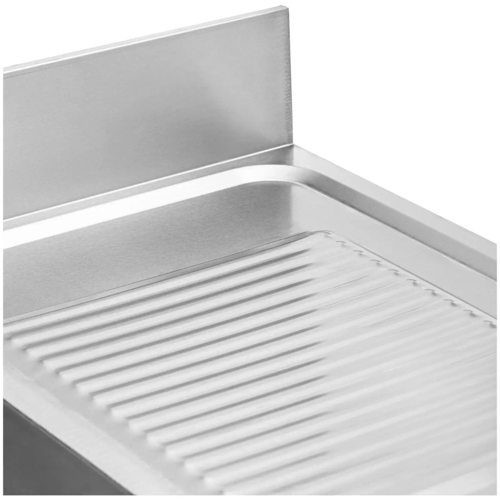 Lavello professionale in acciaio inox 1 vasca 100 x 70 x 97 cm acciaio inox argento 14_0009560