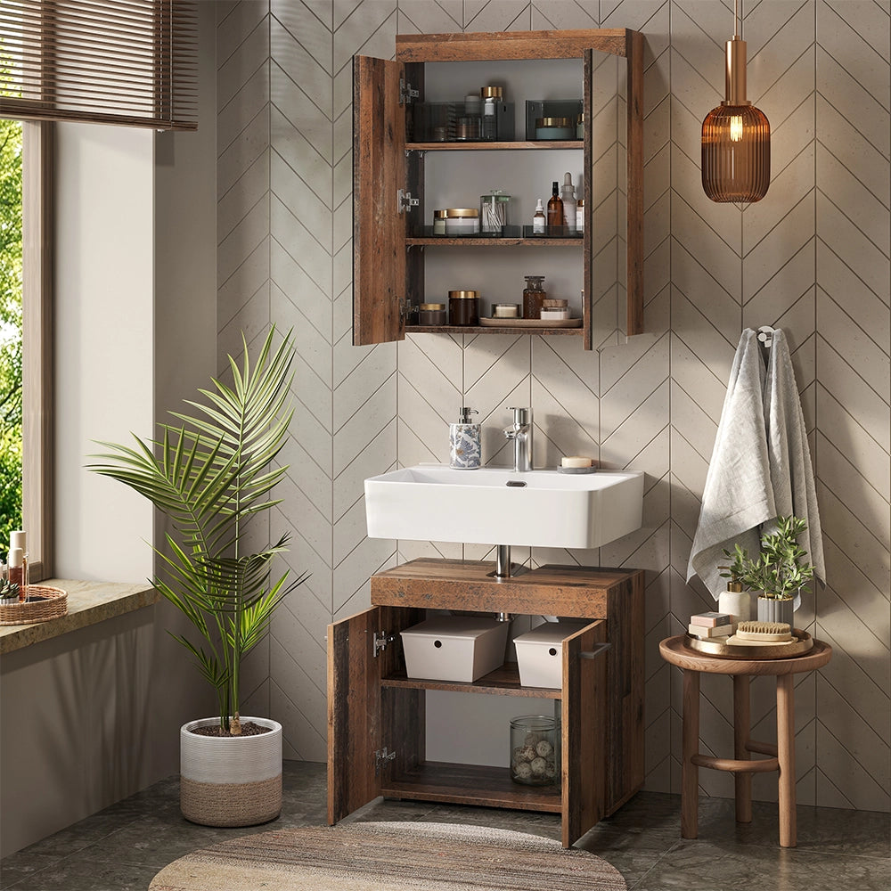 Vicco Specchio contenitore bagno Oldstyle 60 x 77 cm
